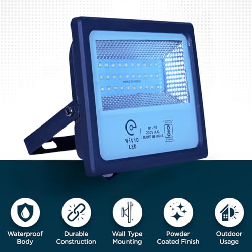 ViViD LED Vivid 50w LED Flood Light with 2 Years Warranty, Waterproof (Pack of 1) - Image 3