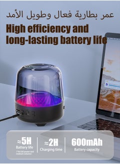 HEROCKX Bluetooth Speaker with HD Sound, Portable Wireless For Home/Party/Outdoor/Beach, Electronic Gadgets, Birthday Gift (Black)  - Image 5