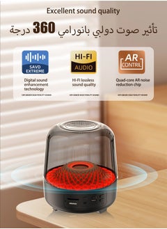 HEROCKX Bluetooth Speaker with HD Sound, Portable Wireless For Home/Party/Outdoor/Beach, Electronic Gadgets, Birthday Gift (Black)  - Image 3