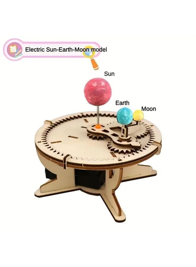 أداة الفضاء محلية الصنع DIY نموذج النظام الشمسي مشروع العلوم الشمسية القمر الأرض - Image 2