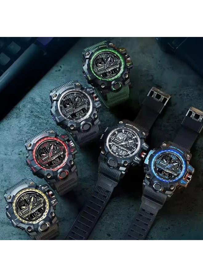 Sanda 3133 Fashionable And Cool Watch Men'S Outdoor Swimming Sports Waterproof Watch Junior High School Students Multi-Functional Dual Display Electronic Watch - Image 4
