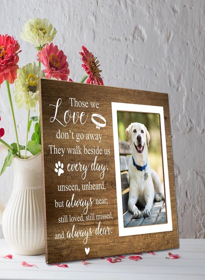 Itsoly Memorial Picture Fram&Dog Memorial Suncatcher Gift Set, Pet Picture Frame, Sympathy Gifts for Loss of Loved Pet, Bereavement Gifts for Loss of Dog, Remembrance Photo Frame or Memorial Gift, Fits 4x6In Photo(GXK01) - Image 5