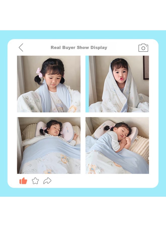 Kidsneed Baby Summer Cooling Quilt, Children's Air Conditioning Blanket, Kindergarten Infant Summer Cooling Quilt, Air-conditioned Room Cooling Blanket, Baby Coverlet - Image 2