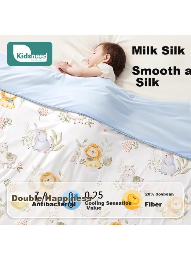 Kidsneed Baby Summer Cooling Quilt, Children's Air Conditioning Blanket, Kindergarten Infant Summer Cooling Quilt, Air-conditioned Room Cooling Blanket, Baby Coverlet - Image 1