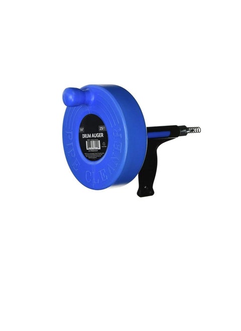 Canister Auger for Drains Block Opener 1/4in x 25 feet Spring Cable