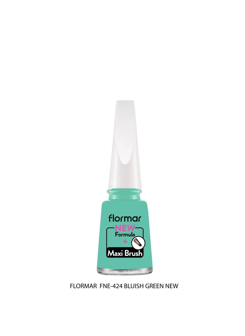 flormar Flormar Classic Nail Enamel With New Improved Formula And Thicker Brush - 424 Bluish Green