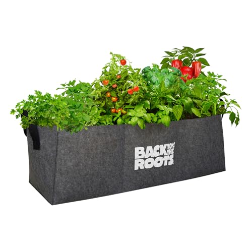 Back to the Roots سرير زراعة قابل للتنفس من Back to the Roots (يوفر المزيد من الأكسجين للجذور)، 3 قدم مكعب، لا يحتاج إلى تجميع، قابل لإعادة الاستخدام ومقاوم للعوامل الجوية - Image 1
