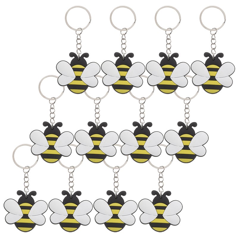 12pcs Cute Keychain Bag Pendants Cartoon Pendant Keychain Hanging Pendant - Image 5