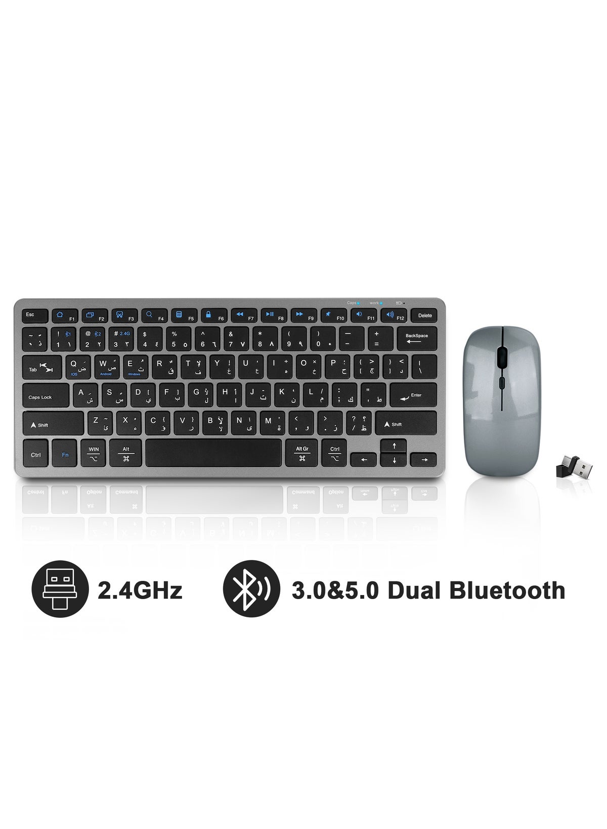 Necomi Wireless Keyboard And Mouse Combo usbc