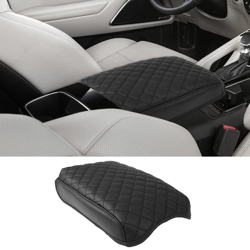sportuli Center Console Cover Anti-Scratch Leather Armrest Cushion Compatible with 2020 2021 2022 2023 2024 Kia Telluride Accessories (Black) - Image 1