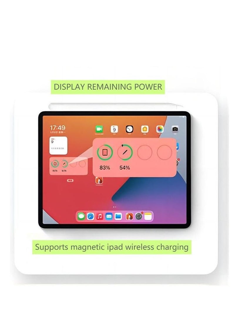 Cool Baby COOLBABY Wireless Charging Stylus iPad Pencil Ultra High Precision And Sensitivity Palm Rejection Power Display Tilt Sensitivity Magnetic Adsorption For iPad 2018 And beyond - Pink - Image 5