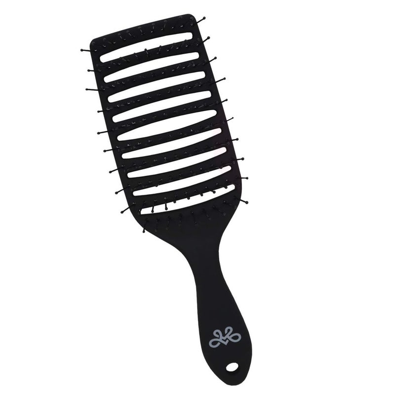 Milano Collection Womens  Mens Wet  Dry Detangler Brush For Styling Wigs  Curly Straight or Wavy Natural Hair Gentle Detangling Hair Brushes wide bristle design untangles hair like a Pro
