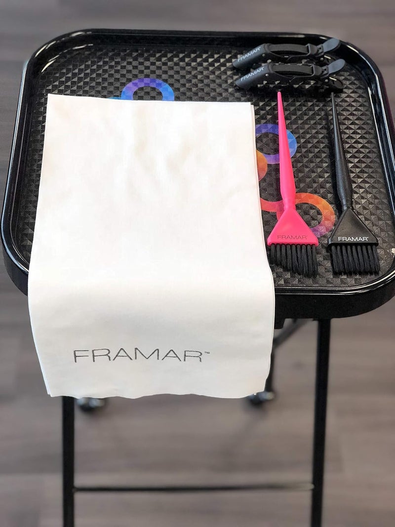 framar Biodegradable Salon Towels for Hair Stylist – Hair Towels for Women, Disposable Towel, Salon Towel, for Spa, Barber, Gym, Super Absorbent and Extra Soft – 50 Count - Image 3
