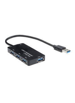 نيبمينينت مقسِّم عالي السرعة مزود بأربعة منافذ USB أسود  - Image 1