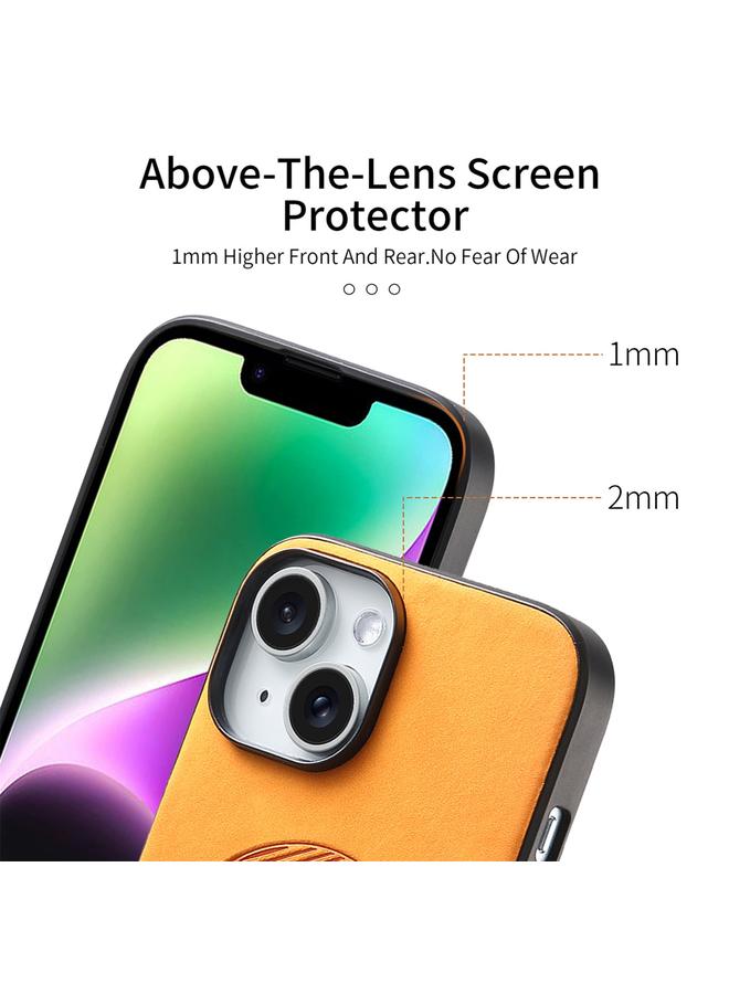 Zaboon Case For iPhone 11 Solid Color Retro Magsafe PU Back Cover Phone Case - Image 4