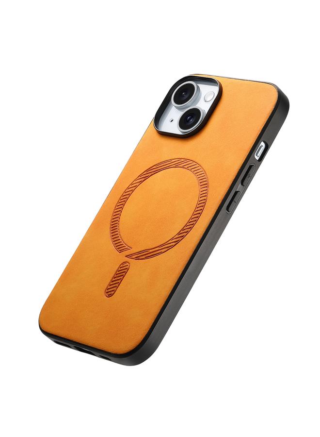 Zaboon Case For iPhone 11 Solid Color Retro Magsafe PU Back Cover Phone Case - Image 3