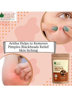 BLISS OF EARTH 100% Pure Reetha Powder 100g Natural & Chemically Free Aritha Hair Cleanser for Gorgeous & Silky Hair  - Image 5