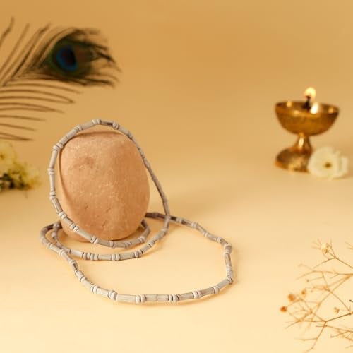 Divine Hindu Authentic Tulsi Kanthi Necklace | Small Seed Design | Large Bead, Sacred Wood | For Prayer, Meditation, Pooja, Gifting | For Men & Women - Image 2
