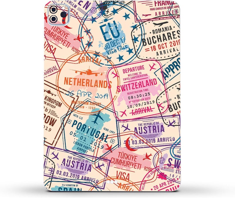 MIGHTY SKINS MightySkins Skin Compatible with Apple iPad Pro 11" M2 4th Gen (2022) Full Wrap Kit - Ive Been Everywhere | Protective, Durable, and Unique Vinyl Decal wrap Cover | Easy to Apply | Made in The USA - Image 2