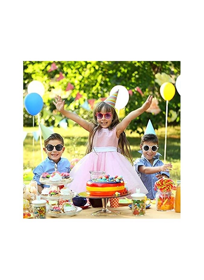 Excefore - Cat Shaped Sunglasses for Kids 6 Pairs Toddler Kitty Glasses lovely Cat Sun Glasses Outdoor Eyewear for Beach Party Summer Activities Children's Uv Protection Sunglasses Fashion Sunshade Mirror - Image 1