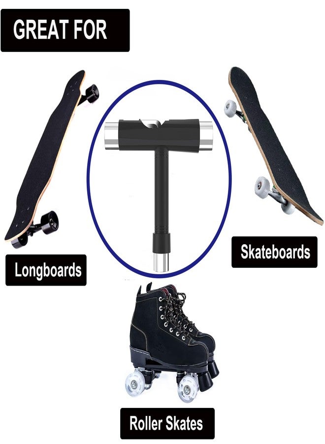 Coeweule Skateboard T Tool, Muti-Function Portable Skateboard Longboard Accessory - Image 2