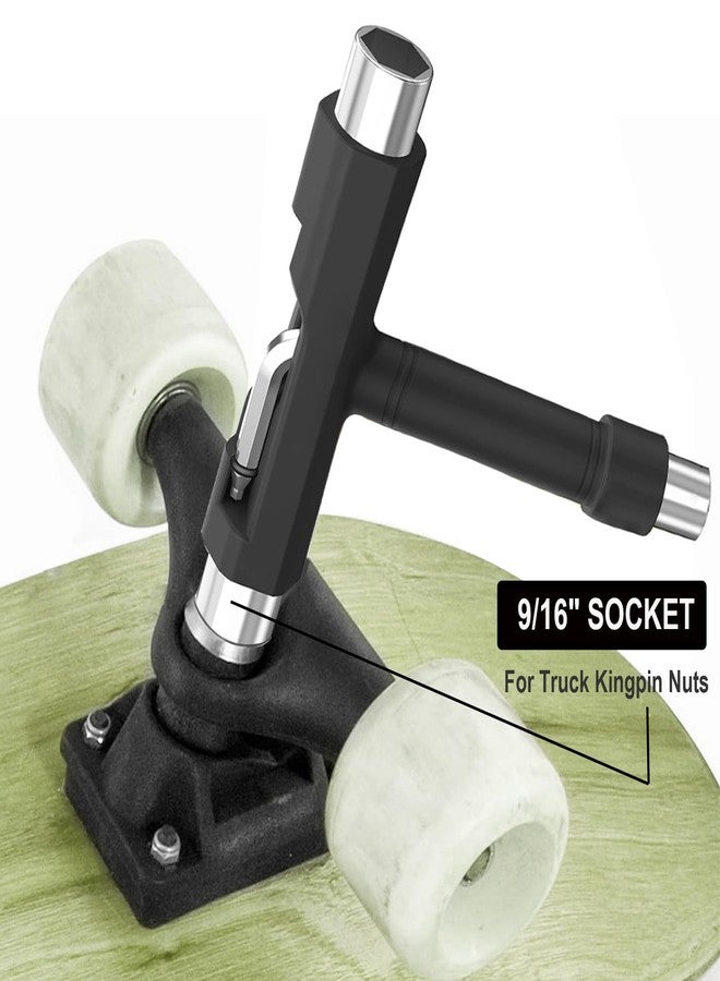Coeweule Skateboard T Tool, Muti-Function Portable Skateboard Longboard Accessory - Image 4