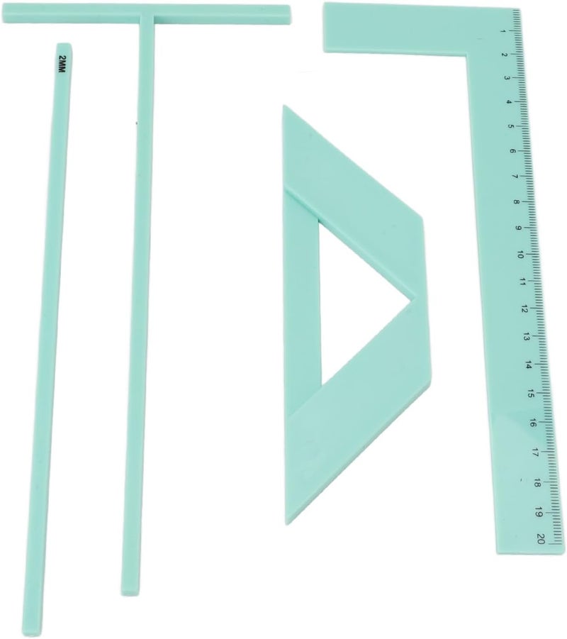 Generic Acrylic Bookbinding Ruler Kit Efficient Book Cover Maker Tool Set for Scrapbook Cardmaking, - Image 5