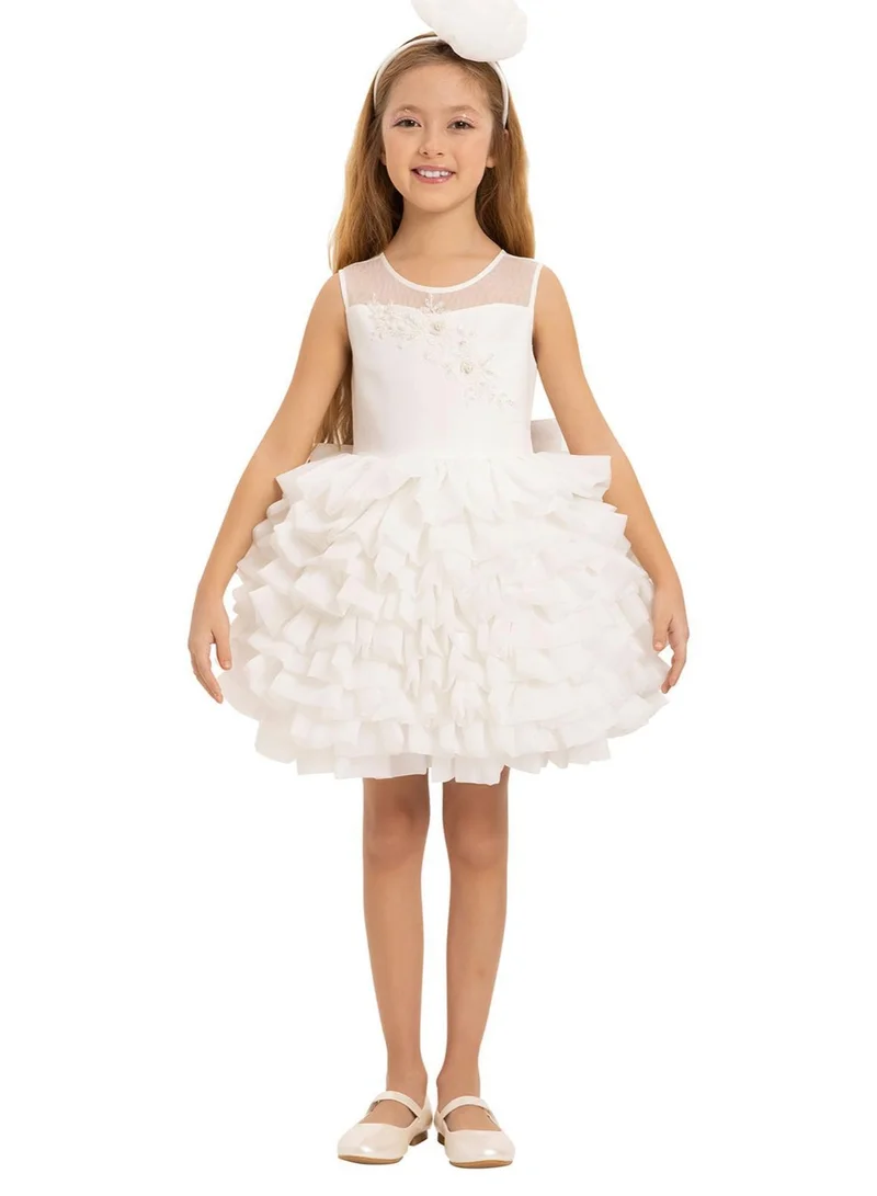 VIA BAMBINO Short Ruffle Tutu Party Dress
