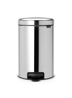 brabantia Soft Closing Stainless Steel Pedal Bin 12 litre with Metal Inner Bucket  - Image 1