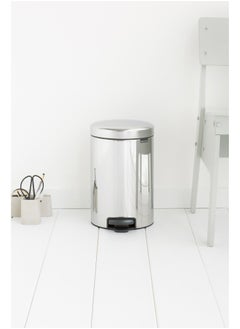 brabantia Soft Closing Stainless Steel Pedal Bin 12 litre with Metal Inner Bucket  - Image 4