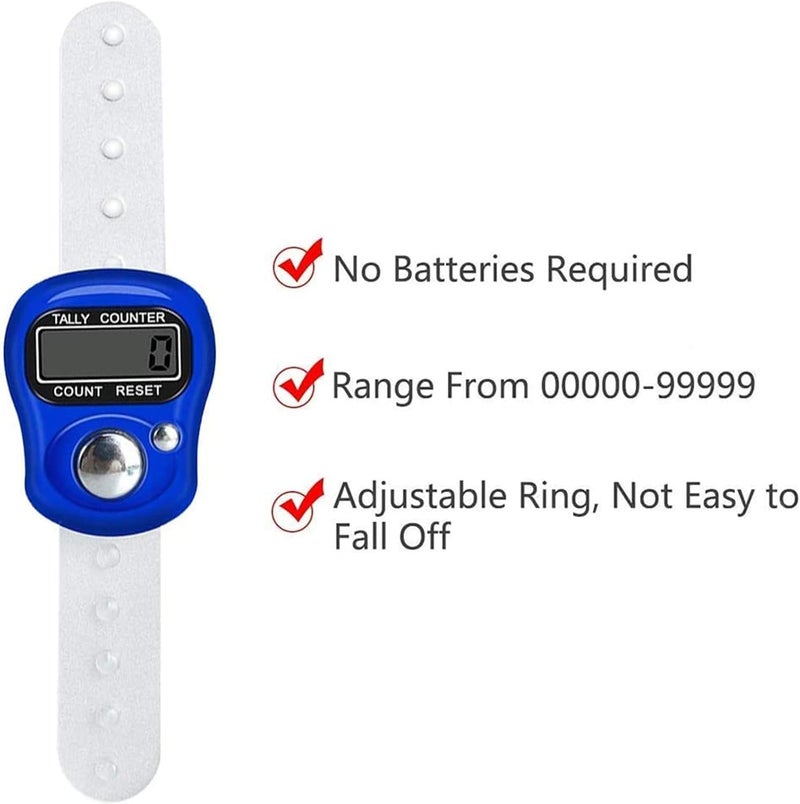 Tusmad Manual Hand Finger Counting Machine Digital Head Electronic Tally Counter for Cricket Umpire and Various Counting Purpose Tally Counter Finger Ring.clicker jap Counter Pack 1 - Image 5