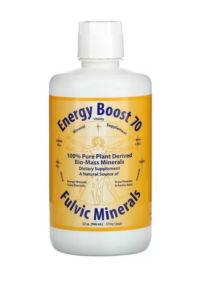Morningstar Minerals Energy Boost 70 Fulvic Minerals 32 oz 946 ml  - Image 1