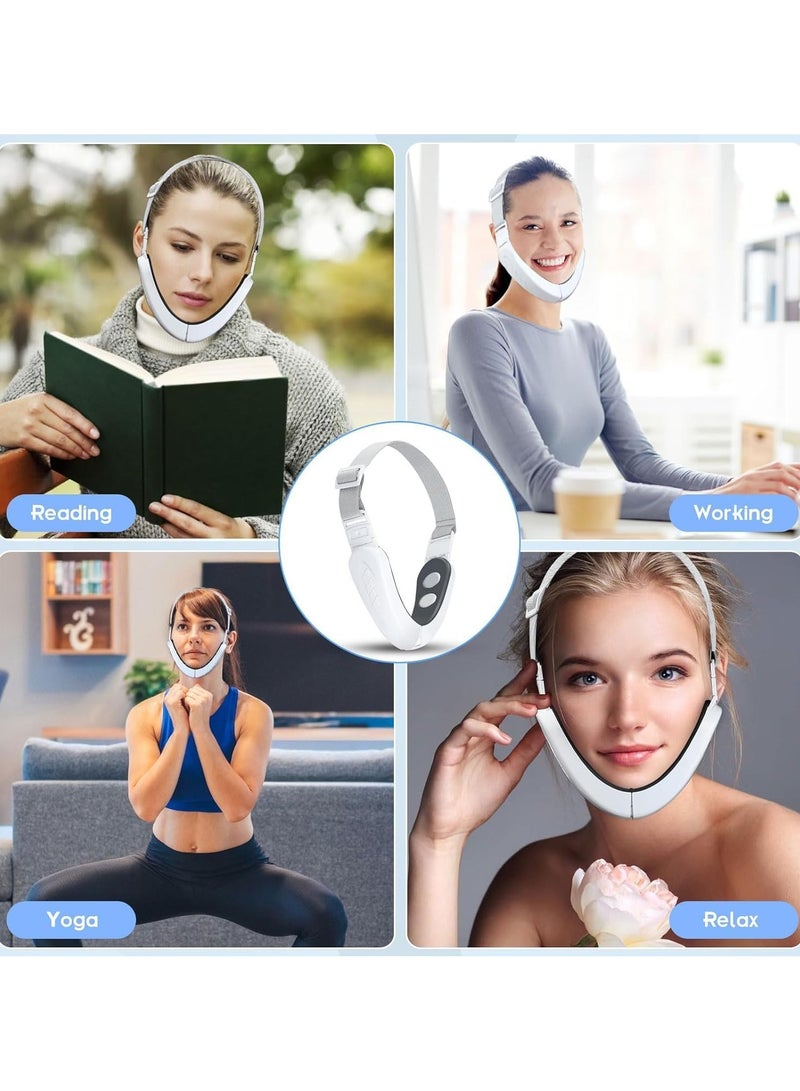 general Facial Slimming V Facial Massager Double Chin Machine 6 Modes 12 Intensity Levels Face Lift Device Intelligent Lifting Firming Saggy Skin Tightening Machine Women Skin Care V-shaped Cheek Lift - Image 3