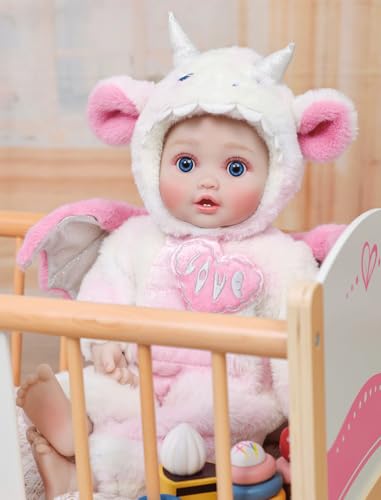 Cloveray Baby Dolls 18inch Large Realistic Cute Soft Body Baby Doll Real Life Baby Dolls with Accessories for 3 Year Old Girls Gifts Pretend Play Collection Love Slogan Design - Image 5