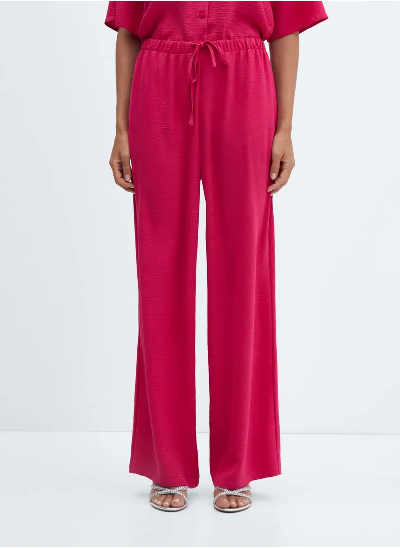 MANGO Wide Leg Pants