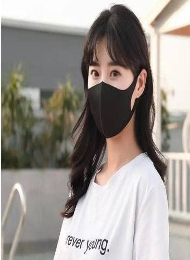 KRYSTALZ قناع وجه كريستالز للجنسين، مقاوم للتلوث، قابل لإعادة الاستخدام، مقاس قابل للتعديل، أزرق - عبوة من 3 قطع - Image 1