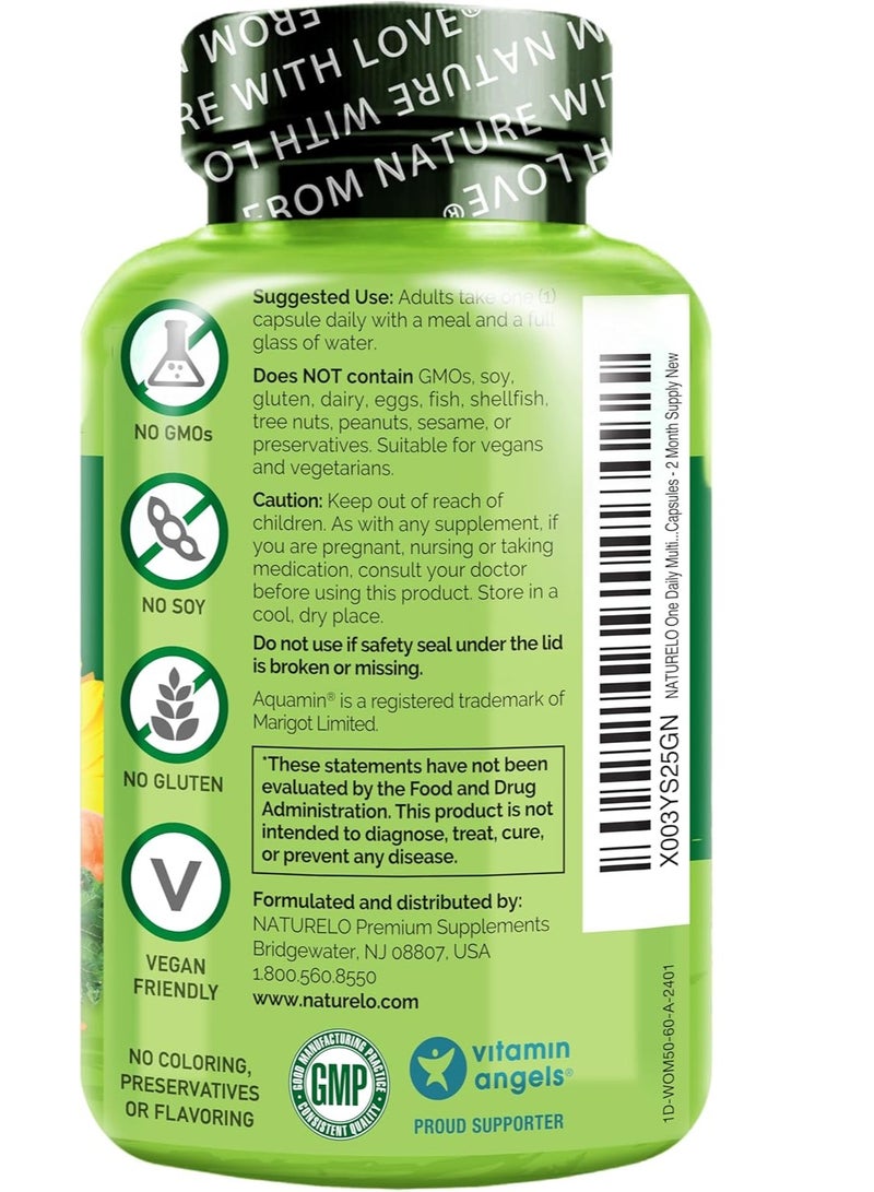 ناتوريلو فيتامينات متعددة يومية للنساء فوق سن الخمسين لدعم انقطاع الطمث، 60 كبسولة، تكفي لمدة شهرين - Image 3