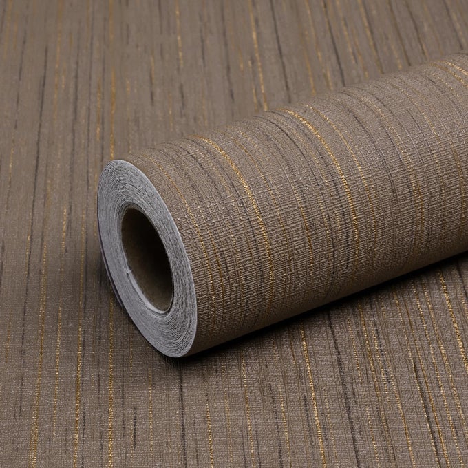 BROWN GRASSCLOTH PEEL AND STICK WALLPAPER 157X120 VINTAGE TEXTURE REMOVABLE WATERPROOF WALL PAPER FOR ROOM WALLS CABINETS FURNITURE DRAWERS DESK
