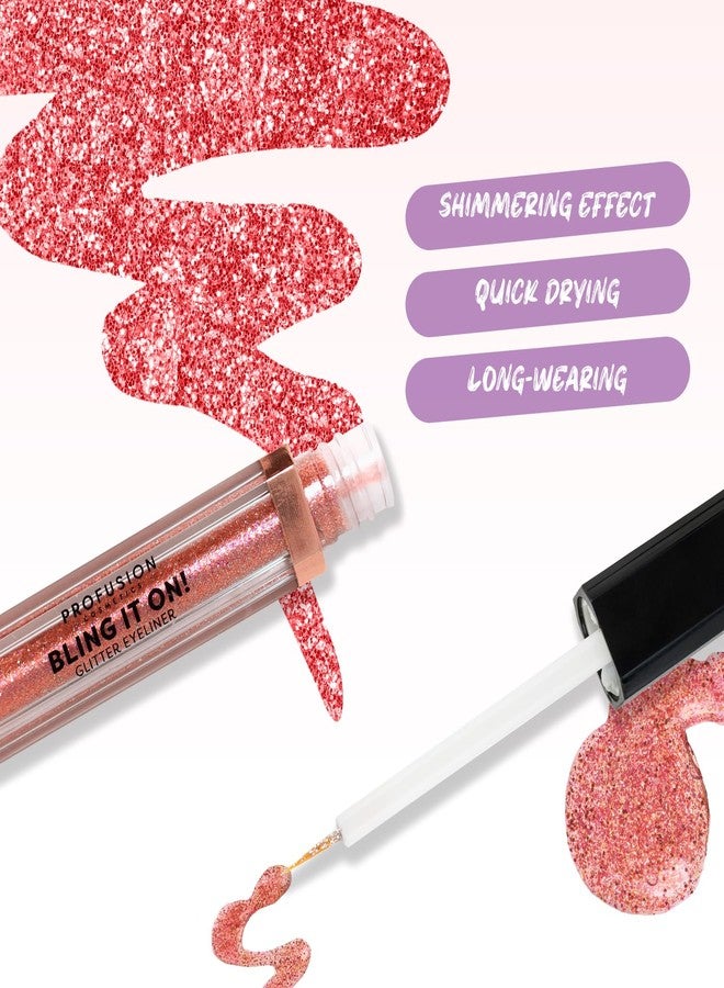 Profusion Cosmetics Bling It On Glitter Eyeliner - Pink Rhodonite (2.3ml) - Image 5
