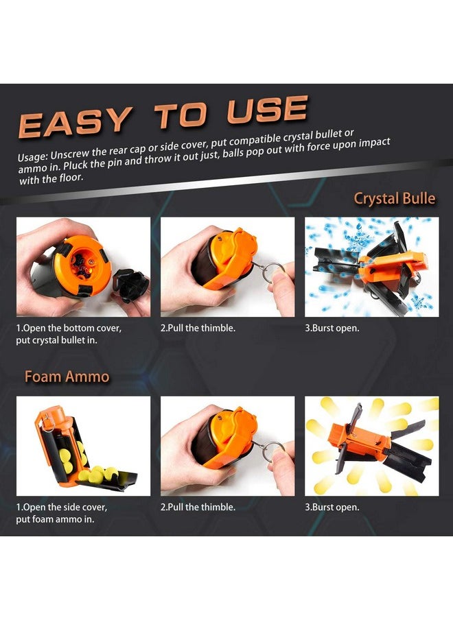 Ruibytree - Cs Tactical Plastic Toy For Nerf Rival Battle Game,Cs Foam Bullet Ball G Renade(2 Packs) - Image 1
