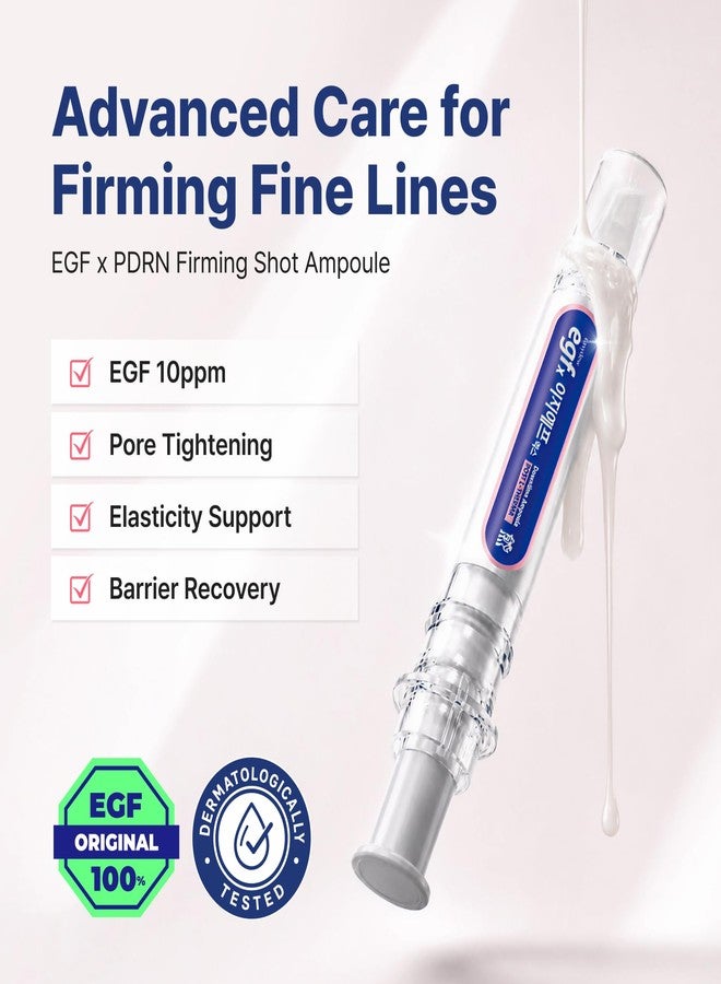 DWEasyDerm Easyderm EGFx PDRN Shot Ampoule, Lightweight Facial Serum with EGFx & PDRN, 10 ml (0.33 fl oz) - Image 2