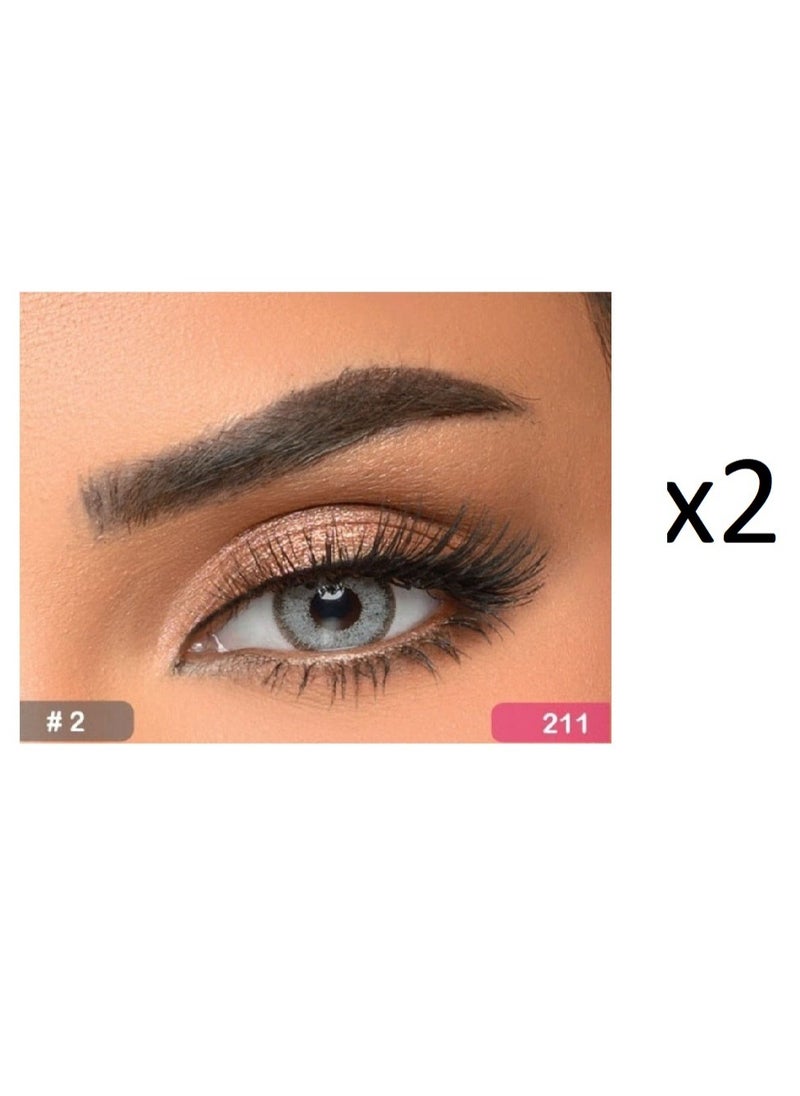 سندريلا ايز - عدسات عيون - سويت جراي 2 (2 قطعة) - Image 1