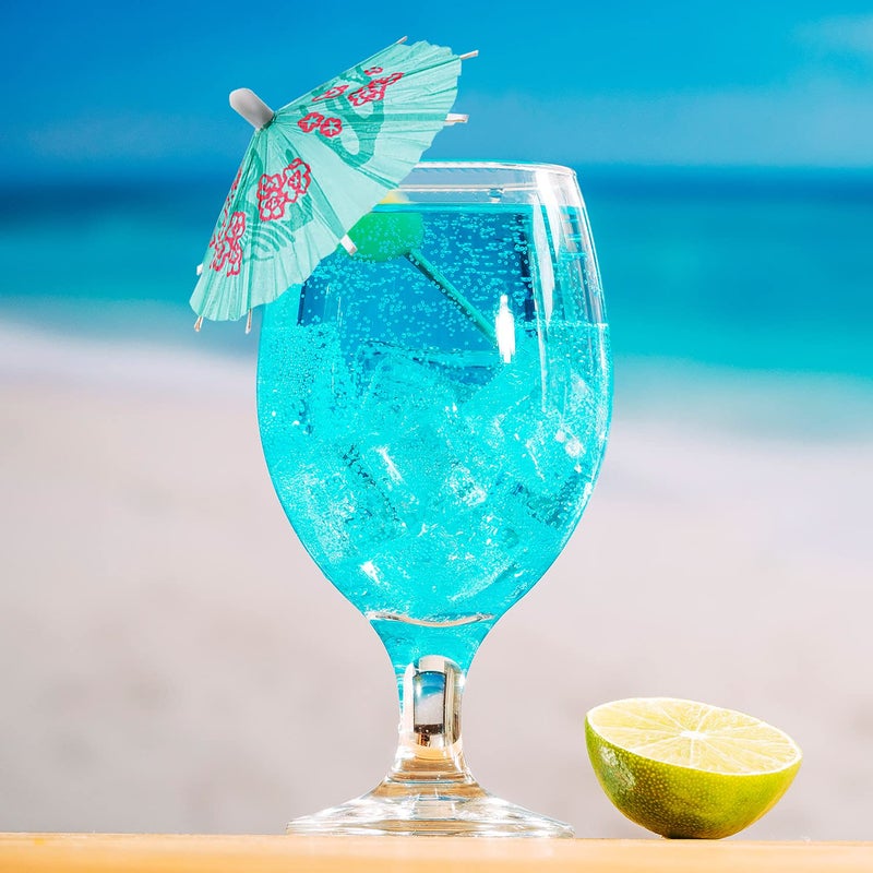 FFNIU Drink Umbrellas Cocktail Picks, 152 Pcs Hawaiian Cocktail Umbrellas,Umbrella Cocktail Picks for Tiki Bars, Fruit Plate and Birthday Party, Assorted Colors, 3 Styles - Image 2