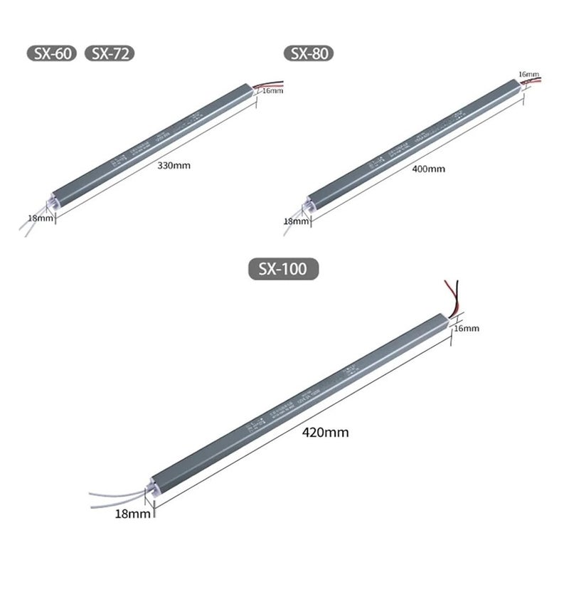 Ultrathin Switching Power Supply 18W 24W 36W 48W 60W 72W 80W 100W 170-260V to 12V 24V(12V,72W) - Image 3