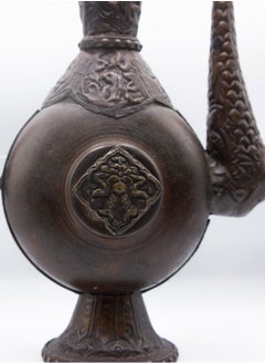 Alpine Crystals UAE Exquisite Antique Middle Eastern Arabic Tea Pot Decorative Made by Copper  - Image 2