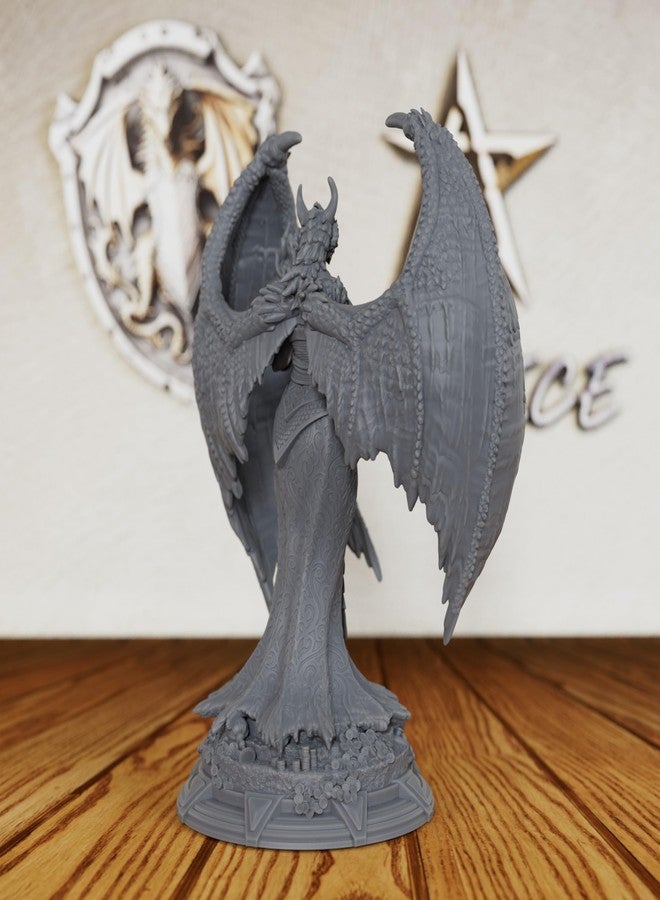 AUSPDICE Dungeons and Dragons Dragon Warlock Miniature - Unpainted DND Minis, Tabletop RPG Game Figurine, Perfect RPG Gift for Role Playing Gamers & Draconic Lore Enthusiasts- AS468 - Image 3