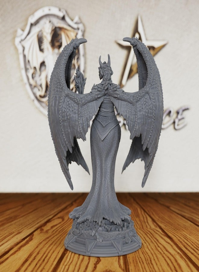AUSPDICE Dungeons and Dragons Dragon Warlock Miniature - Unpainted DND Minis, Tabletop RPG Game Figurine, Perfect RPG Gift for Role Playing Gamers & Draconic Lore Enthusiasts- AS468 - Image 4