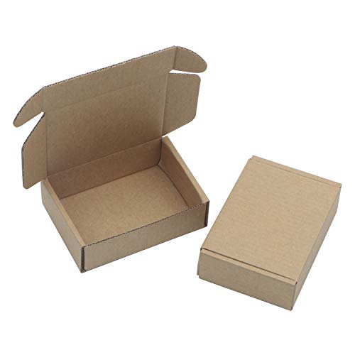 Ellbest 50pcs Kraft Brown Box 1.5mm Thick Cardboard Boxes, 3.8 x 2.6 x 1.2 inches Foldable Kraft Brown Box for Stationery, Pins, Mini Ornaments - Image 2