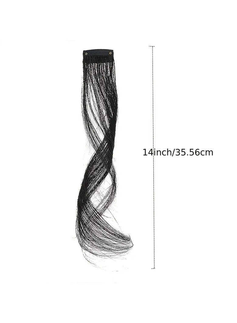 LANGMANNI قصة شعر صناعية أنيقة للنساء - إطلالة طبيعية مع خصلات جانبية طويلة، أسلوب أنيق - Image 3