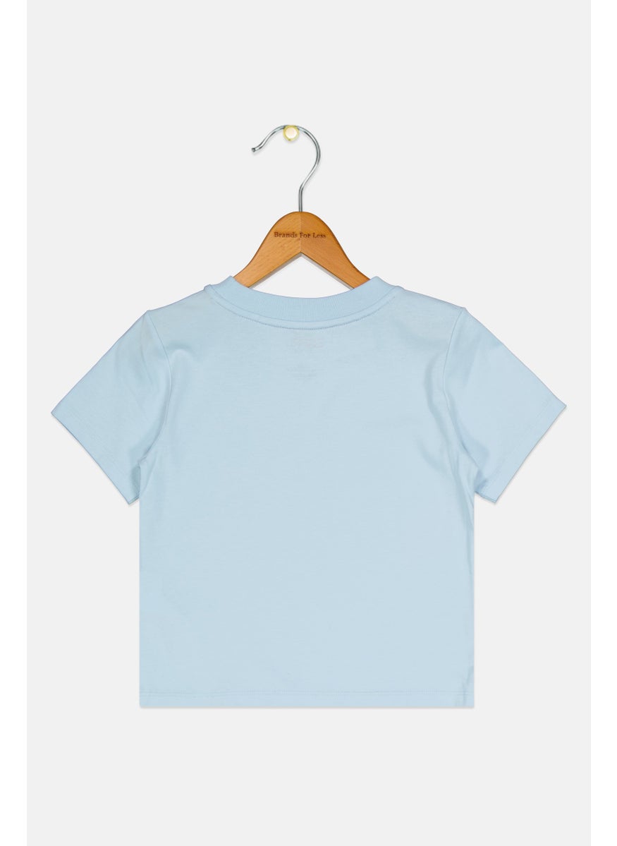 ESPRIT - Toddlers Boy Short Sleeves Brand Logo T-Shirt, Light Blue - Image 1
